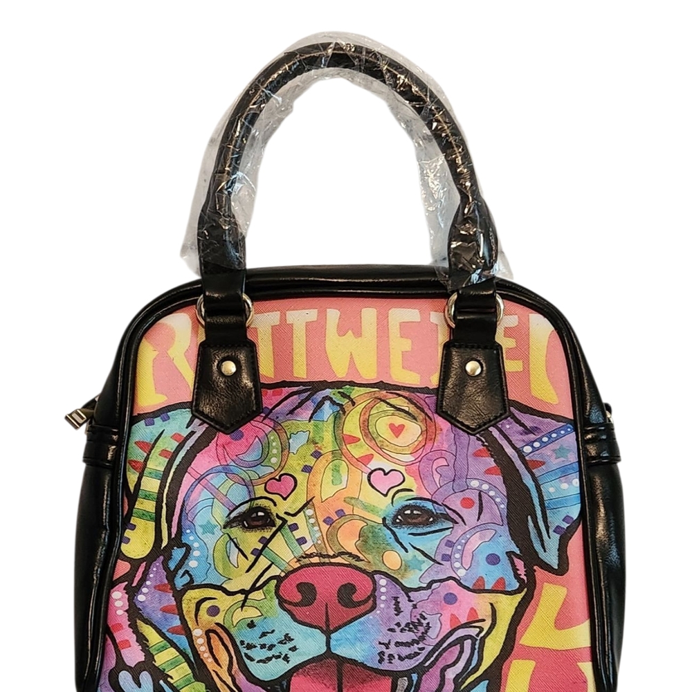 Rottweiler Colorful Dog Print Crossbody Bag New